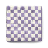 Mocha Check Cocktail Paper Napkins