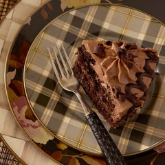 Tartan Mocha Salad Plate