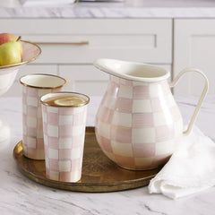 Violet Check 10 Ounce Tumbler