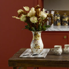 Emerald Check Tall Vase