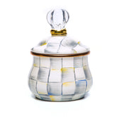 Mocha Check Lidded Sugar Bowl