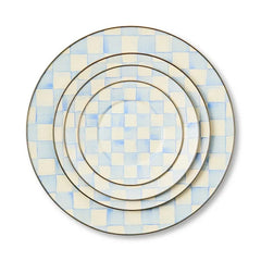 Sky Check Dinner Plate