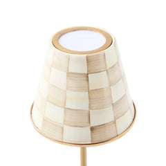 Sterling Check LED Rechargeable Cafe Table Lamp