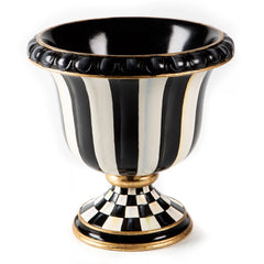 Rosy Stripe Tabletop Urn