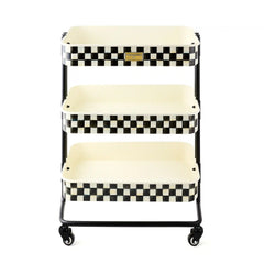 Courtly Check 2-Tier Kitchen Cart