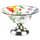 Wild Rose White Large Compote