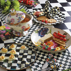 Mocha Check Table Runner