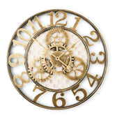 Courtly Check Large Farmhouse Wall Clock