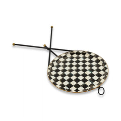 Rosy Check Enamel Tilt Accent Table