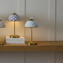 Sky Check LED Rechargeable Dome Table Lamp