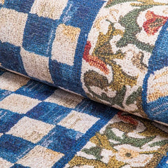 Truly Royal Check 3' x 5' Washable Rug