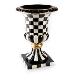 Rosy Check Pedestal Tabletop Urn