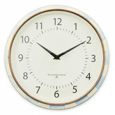 Violet Check School Wall Clock