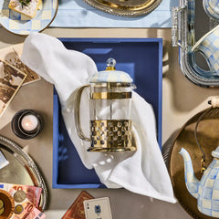 Emerald Check French Press