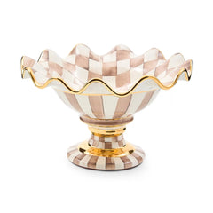 Courtly Check Ceramic Compote