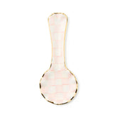 Sterling Check Ceramic Spoon Rest