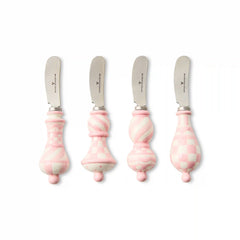Rosy Check Party Spreaders, Set of 4