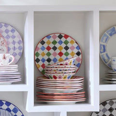 Multi Check Round Platter