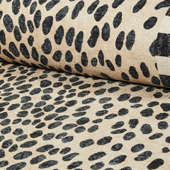 Snow Leopard 3' x 5' Washable Rug