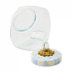 Sweets Jar with Emerald Check Lid