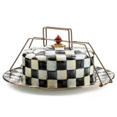 Emerald Check Cake Carrier