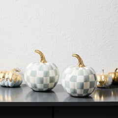 Classic Courtly Check Mini Pumpkin Set of 2