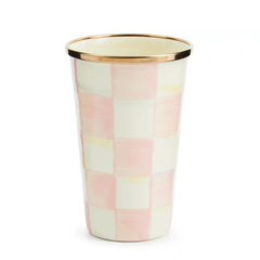 Violet Check 10 Ounce Tumbler