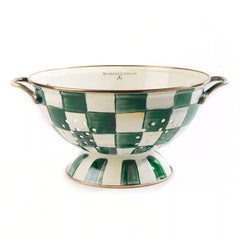 Violet Check Large Colander