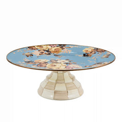 Wild Rose Slate Mini Pedestal Platter