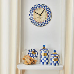Courtly Check Wall Clock