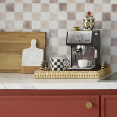 Royal Check Porcelain Mug