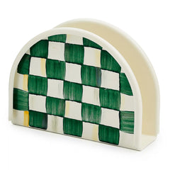 Sterling Check Napkin Holder