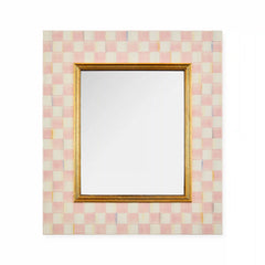 Sky Check Enamel Wall Mirror