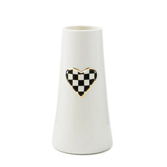 Courtly Check Short Heart Vase