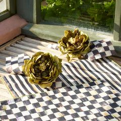 Violet Check Napkin