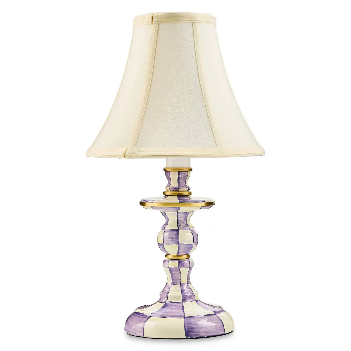 Royal Check Candlestick Lamp