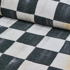 Courtly Checkered 2'6" x 10' Washable Runner