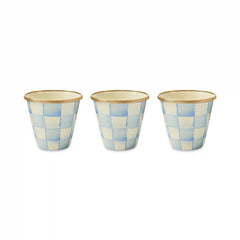 Sky Check Herb Pots, Set of 3