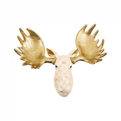 Rosy Check Moose Wall Decor