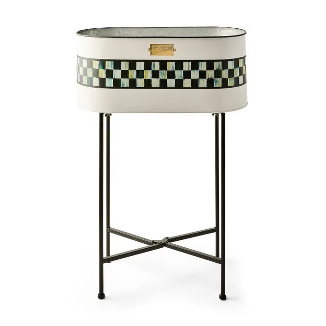Spectator Galvanized Standing Planter
