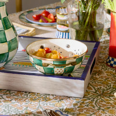 Rosy Check Large Colander