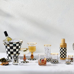 Courtly Check Highball Glass, Set of 2
