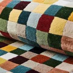 Multicolor Checkerboard 2'6" x 8' Runner
