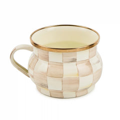Violet Check Teacup
