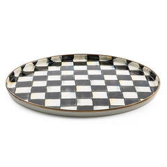 Sky Check Round Tray