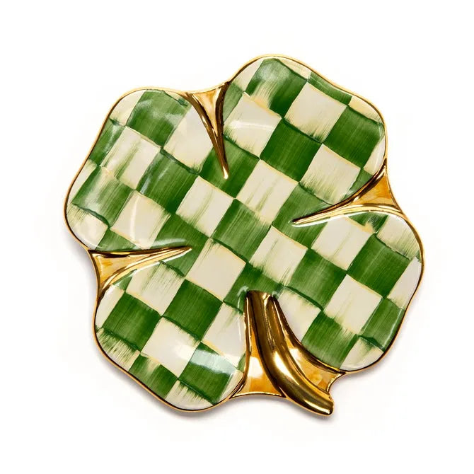 Lucky Check Clover Plate