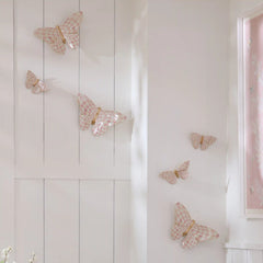 Violet Butterfly Wall Decor Duo