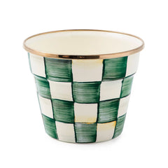 Emerald Check Small Garden Pot