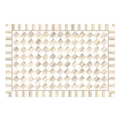 Rosy Check 3' x 5' Floor Mat