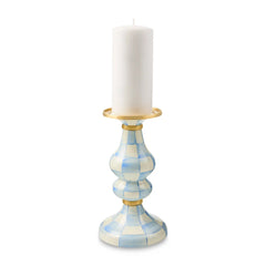 Courtly Check Large Pillar Candlestick